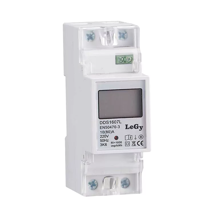 RS485 Еднофазен DIN Rail паметен мерач на енергија