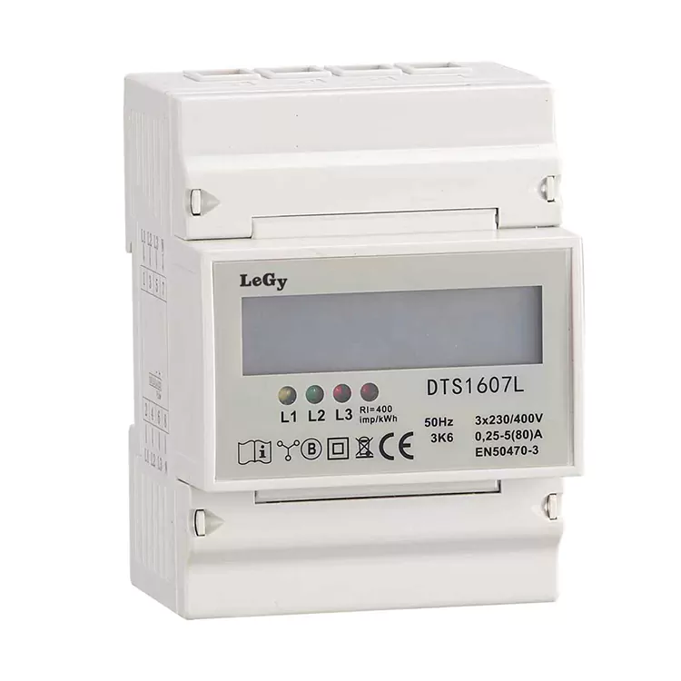 RS485 Паметен мерач на енергија со трифазен DIN Rail